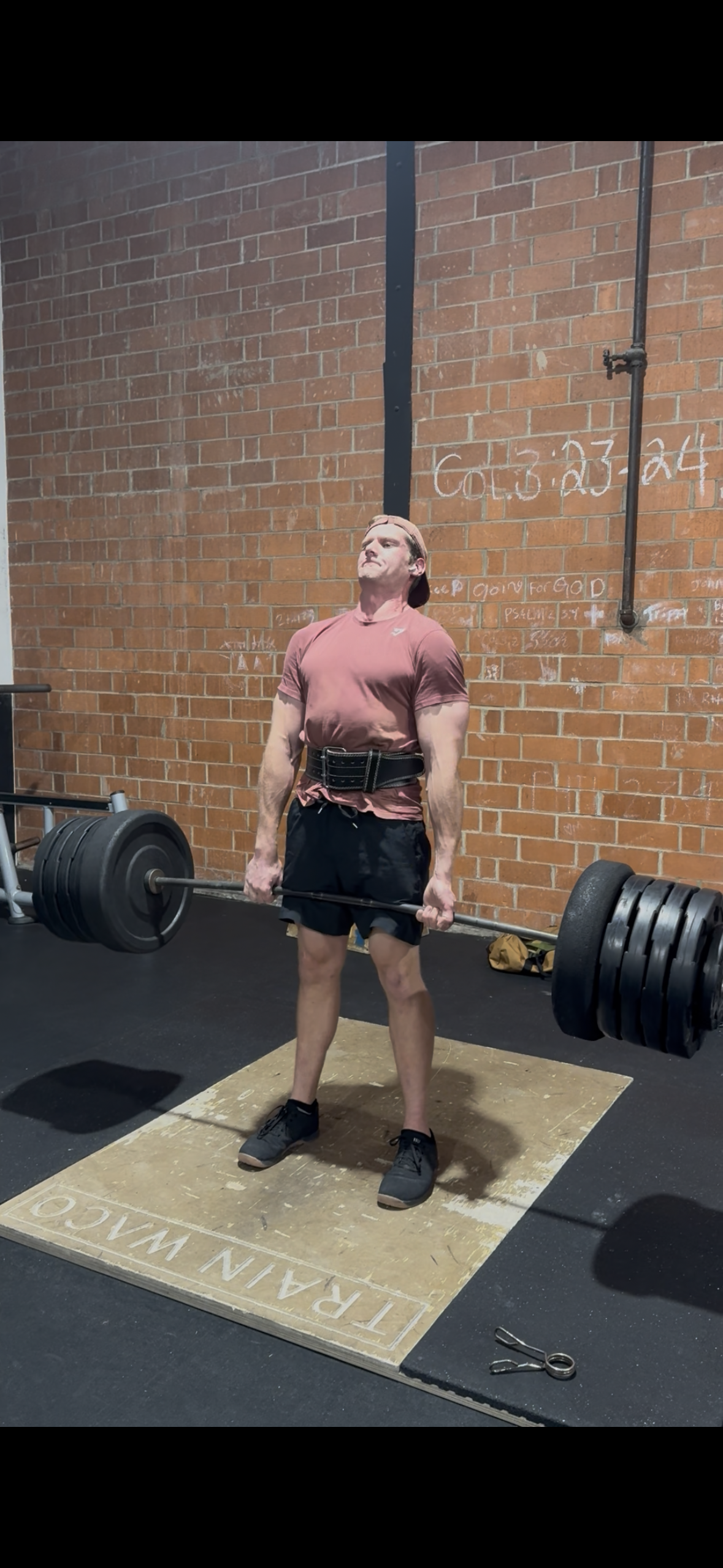 Niko deadlifting in the gym
